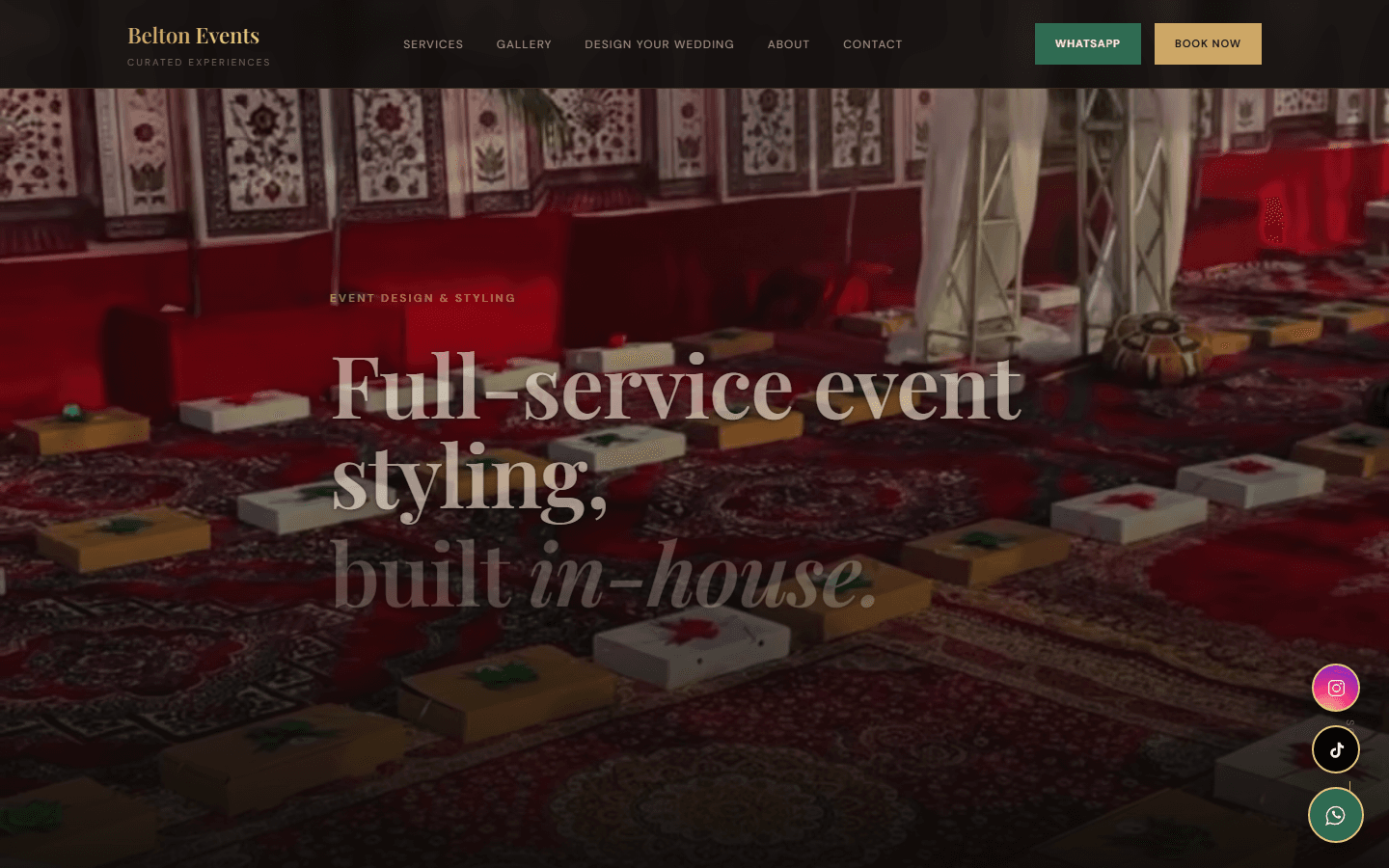 Business Website — Belton Events